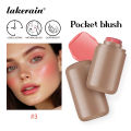 Lakerain Pocket Blush, On-the-go Cream Blusher, Waterproof and High Pigmented, Lightweight and Silky Blush with Glowy Finish, Face Makeup. 