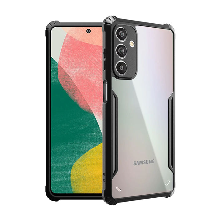 Bumper%20case%20for%20Samsung%20Galaxy%20F54%20%20-%20Back%20Hard%20Transparent%20Clear%20Shockproof%20TPU%20Phone%20Cover%20-%20Image%202