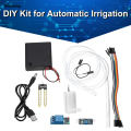 Sutuiying DIY Automatic Irrigation System Self Watering DIY Kit Garden Planting Water Pump Soil Moisture Sensor Relay Module for Arduino. 