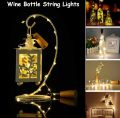 Wine Bottle Cork Copper String Fairy LED Lights. 