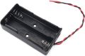 Double Battery Holder For Lithium Ion 2 x 18650 Li-ion Cell 3.7V Box Black Plastic Storage Box || Rudra Innovation. 