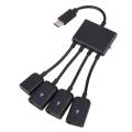Type-C 3.1 4 In 1 Micro USB Hub OTG Cable Extension Adapter for Android Samsung Tablet HUB with Power Supply. 