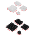 Vylon For Raspberry Pi 5 Heatsink CPU Fitting Design with Adhesive Backing Chip Thermal Conductivity Cooling Heat Sink Set Durable Easy Install. 