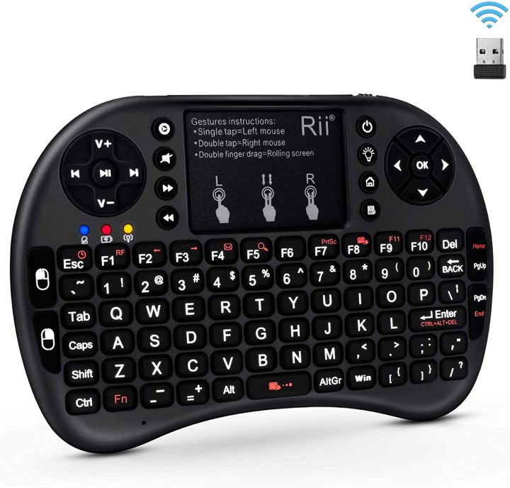 Mini Wireless Keyboard and Mouse(Touchpad) With Smart Function for Smart Tv, Android Tv Box, Raspberry-Pi, Android & iOS Devices
