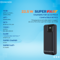 Daewoo Mighty 2000 | 20000mAh Power Bank | 22.5W Fast Charging | Type C Output Input | Attached Cable Port C Lightning | 1 Year Warranty | PD QC 3.0 | Lithium Polymer. 