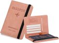 Passport Case with RFID Blocking, PU Leather Travel Document Holder for Men & Women Travel Accessories. 