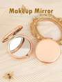 1PC Round Button Double Sided Makeup Mirror Holiday Birthday Party Wedding Gift for Sister Auntie Mum Lightweight. 