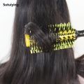 Sutuiying 1pc/ Yellow Aluminum Tube Roller Comb - Fluffy Styling Hairbrush 2025 Wavy Styling Brush Stylish hairbrush for all hairstyles. 