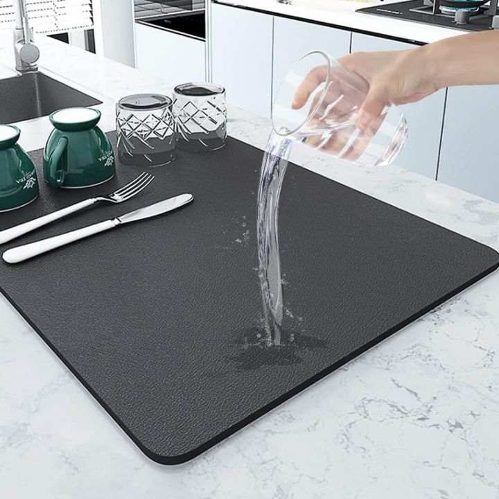 Water Absorbent  Dish Drying mat for Kitchen