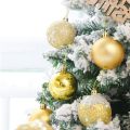 27 PCS Christmas Ball Ornaments Xmas Tree Decorations Hanging Balls for Home New Year Party Decor - 2.36Inch, Champagne. 