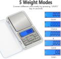 Pocket Digital Weight Scale - 0.01g to 400g | Jewelry Scale | Gold Weighing Machine | Small Portable Scale for Shop & Kitchen. 