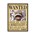 One Piece Anime Bounty Wanted Poster Of Straw Hat Crew and 4 Previous Emperors Yonko (Premium Quality No Blurred Image) Wanted 14 Poster Set. 