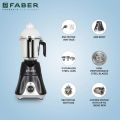 Faber Hilux 550W Blender Mixer Grinder, 3 SS clip lock jars & blades || low-noise copper motor, up to 18000 rpm speed || 2 year comprehensive warranty (FMG HILUX 550 W 3J NERO) Black. 