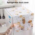 Fridge Cover and Washing Mechine Cover for Top with 6 Utility Pockets Cartoon Prints Waterproof Single Door. 