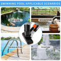 Pool Vacuum Jet Cleaner Cleaning Parts Professional Suction Head and Mesh Bag for SPA Pond Fountain-US. 