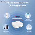 Wenefang Tuya Zigbee Smart Temperature Humidity Sensor Indoor Hygrometer 2025 New Controller Monitoring Work with Smart Speaker Alexa Google Home. 