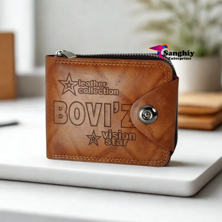 Bovis%20Collection%20Brown%20Pu%20Leather%20Wallet%20For%20Men%20-%20Image%204