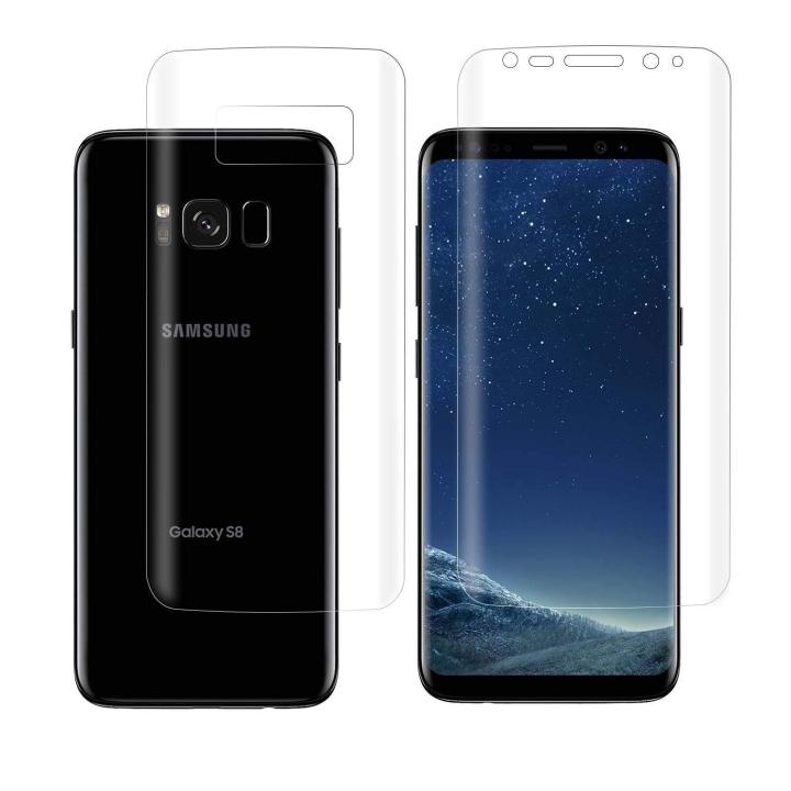 Full Coverage Soft Screen Protector For Samsung Galaxy S8 Plus (Front And Back Combo)