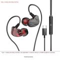 New goods Mi earphone Opp small fit Huawei Sansong headset wearing comfort in-ear HIF wired headset into Type-cI game music. 