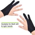 5 Pack Artist Gloves for Tablet Digital Drawing Glove Two Fingers (M). 