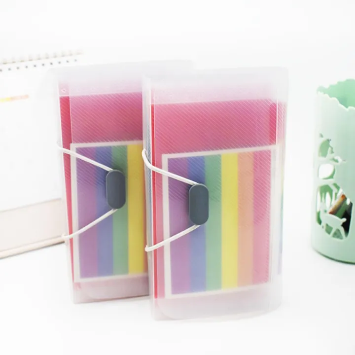 Floder Rope Office A6 Expanding File Folder Wallet 13 Layer Rainbow Hang Rope ...
