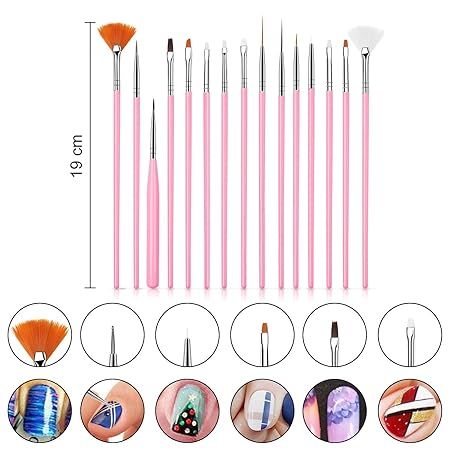 15%20Pieces%20Nail%20Art%20Brush%20Set%20for%20Detailing,%20Striping,%20Blending,%20One-Stroke%20Nail%20Art%20with%20Gel%20Brushes,%20Painting%20Brushes,%203D%20Brush,%20Fan%20Brush%20and%20Liner%20-%20Image%203