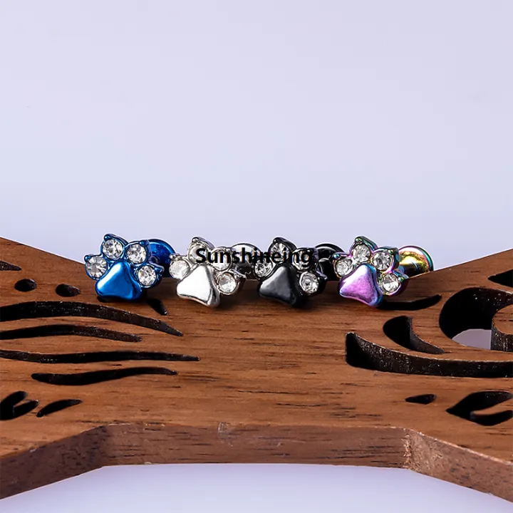 Body Cartilage Tragus Internal Thread Rivet Ring Bar Monroe ...