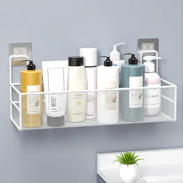 No%20punch%20Wall-mounted%20bathroom%20shelf%20Convenient%20Wall-mounted%20Shower%20shampoo%20rack%20Kitchen%20condiment%20storage%20basket%20for%20Home%20Hotel%20College%20dorm%20Apartments%20Organizing%20toiletries%20Bathroom%20Shower%20Kitchen%20-%20Image%207
