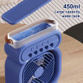 Portable 3 In 1 Fan AIr Conditioner Mini Air Cooler LED Night Light Air Humidifier Spray Mist Fan Electric Fan For Office Home. 