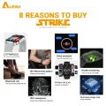 Alewa Strike Amoled Smart Watch 2.01" Large Display | Bluetooth Calling | IP67 WaterProof | Metal Body | Extra Strap | G-Sensor. 