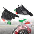 FORIDE 4x Motorcycle Winglet Aerodynamic Wing Kit Spoiler Motorcycle Wind Flow Fixing Wing for S1000RR V4 -10R R1,Matte Black. 