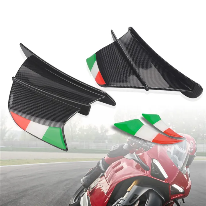 FORIDE%204x%20Motorcycle%20Winglet%20Aerodynamic%20Wing%20Kit%20Spoiler%20Motorcycle%20Wind%20Flow%20Fixing%20Wing%20for%20S1000RR%20V4%20-10R%20R1,Matte%20Black%20-%20Image%204