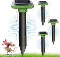 Solar Rat/Snake Repellent for Lawn Garden Outdoor, Waterproof Ultrasonic Pest Repeller. 