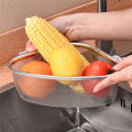 Triangle Sink Drain Basket Kitchen Triangle Filter Basket Fruit and Vegetable Storage Drain Rack Basket Easy Install Easy to Use B. 