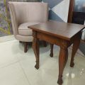 Solid Sheesham Wood Square Tea Table. 
