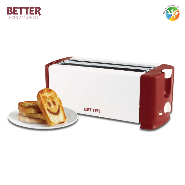Better Toaster Butter 4 | 4-Slice Auto Pop-up Bread Toaster