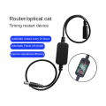 Routing Reset Tool DC Power Timing Fiber Modem Router DC Power Manager 1 Piece White. 