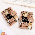 Print Card Holder Kitten Wallet Mini Purse Multi-Card Wallet Campus Card. 