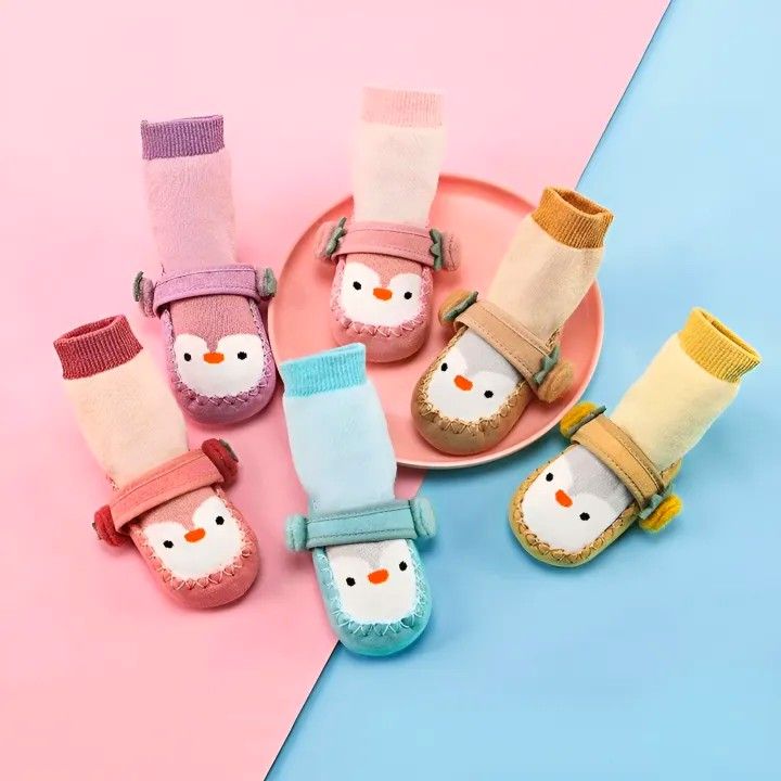 TinyTrail Sock Shoes – Cushioned Baby Slippers with Anti-Skid Soles for First Steps