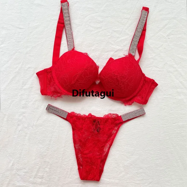Difutagui%20Women's%20Thong%20Women's%20Panties%20Underwear%20Solid%20Color%20Thong%20Hot%20Selling%20Women's%20Underwear%20Rhinestone%20Letter%20Pattern%20Underwear%20-%20Image%204