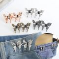 Butterfly Jeans Button Adjustable Clips for Pant Skirts Waist Tightener Buckle Snap Button Adjuster Pants Pin Retractable Button. 