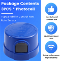 3 Pack Photocell for Outdoor Light,Auto on Off Photo Sensor Switch with Twist Lock,Dusk to Dawn Photoelectric Light. 