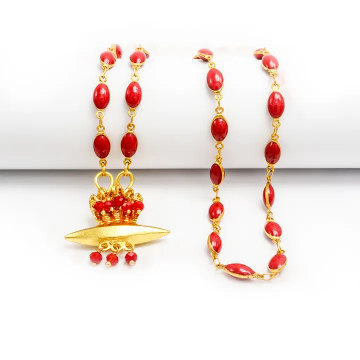 Gold%20Plated%20Panchadhatu%20Muga%20Mala%20With%20Red%20Stones%20Embedded%20Taayou%20For%20Women%20-%20Image%202