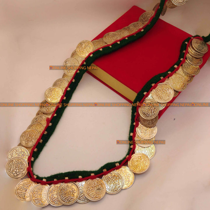 Silver plated 50 Coin Hamel Mala For Women