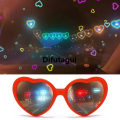 Difutagui 2021 Heart Shape Special Effect Glasses Flower Shape Party Eyewear New Night Light Change Fashion Birthday Magic Sun Glasses. 