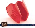 Baker's Secret - Cute Silicone Oven Mitts Pot Holder Set of 2, Extra Grip, Cupcake Muffin Design Oven Mitt, Kitchen Accessories. 