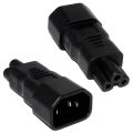 PDU UPS C14 to C5, IEC320 C13/C14 to C5/C6 Kettle Lead to PC Laptop Power Supply Cable Adapter. 