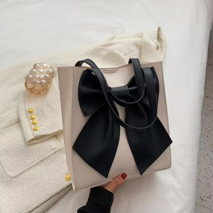 Large%20Capacity%20Bow%20Bag%20Women's%20Fashion%20Handbag%20Versatile%20One%20Shoulder%20Tote%20Bag%20Creek%20-%20Image%206