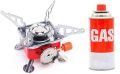 Portable Small Size Travelling Stove for Travel Camping, Outdoor with 1 pc Gas Fuel tank. 