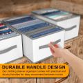 Clothes Organizer Drawer,Closet Dividers Box For Clothes Storage , 7 Compartments Foldable Drawer Organizer with Handles, Fabric Closet and Storage Basket for T-shirts, Jeans, Underwear,Grey(7 Grid). 